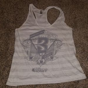 White and grey tank top